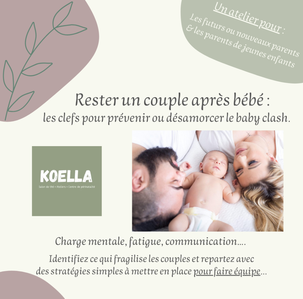 Atelier rester un couple après bébé - prévenir ou désamorcer le baby clash